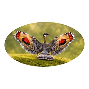 Sunbittern Rear Profile